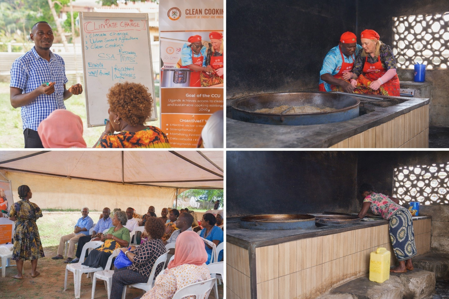 Construction of two institutional energy-saving stoves to reduce biomass fuel consumption and promote climate-smart school feeding programs
